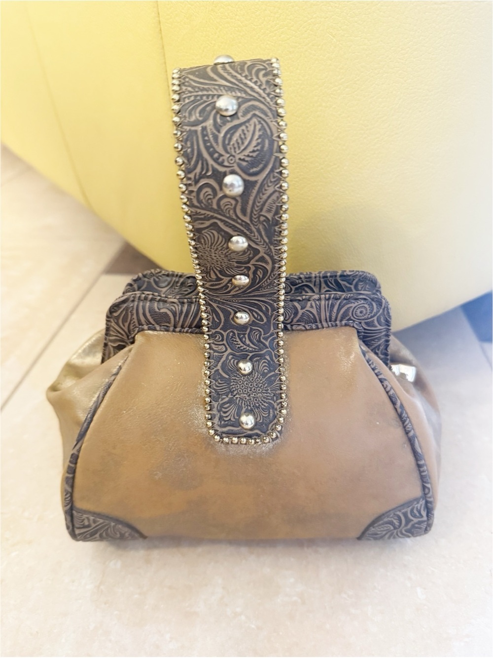 Kathy Van Zeeland Amber Rhinestone Gold Rare Handbag Y2K Bling Bridal Buckle - Picture 7 of 11